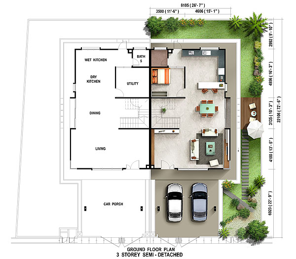 floor-plan-3-storey-semi-detached-caribea-ground-floor-penang