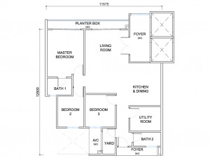 TYPE B1 - 1,470sf