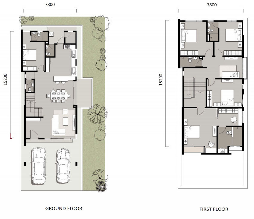 2 Storey Bungalow Floor Plan Malaysia Floorplans click