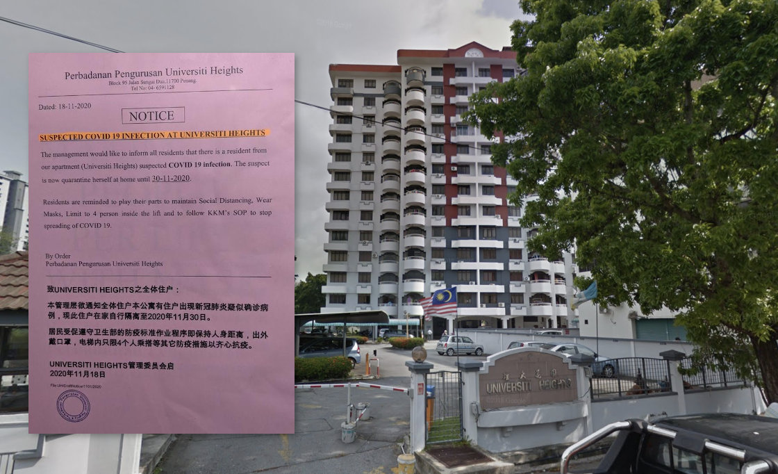 Covid 19 Suspected Covid Case At Universiti Heights Penang Property Talk