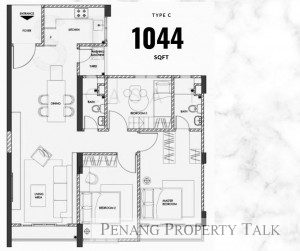 Type C 1044sqft