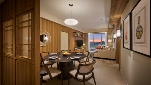 The Fount Show Unit Living and Kitchen